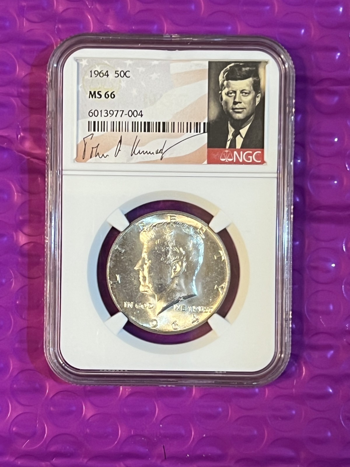 1964 MS66 Kennedy Half Dollar Philadelphia NGC Special Label