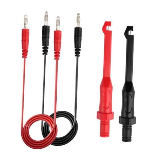 2PCS Multimeter Test Lead Back Probe Kit Automotive,Wire Piercing Probe Clip