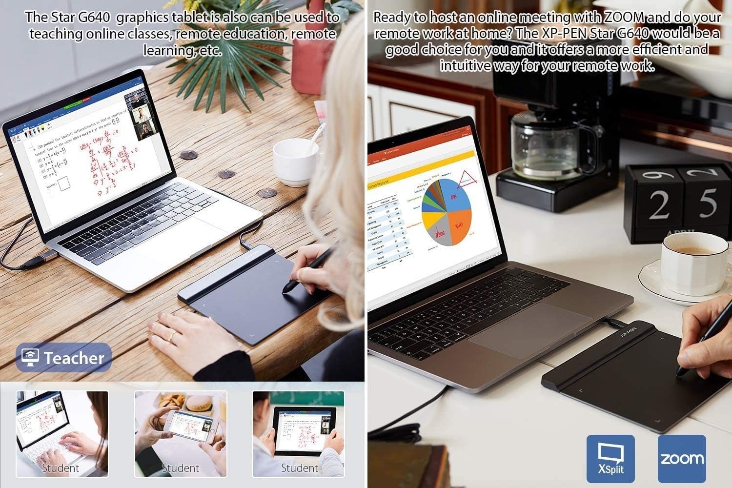 Slim XPPen Star Graphics Tablet 6x4 - Perfect for Remote Learning & Creativity