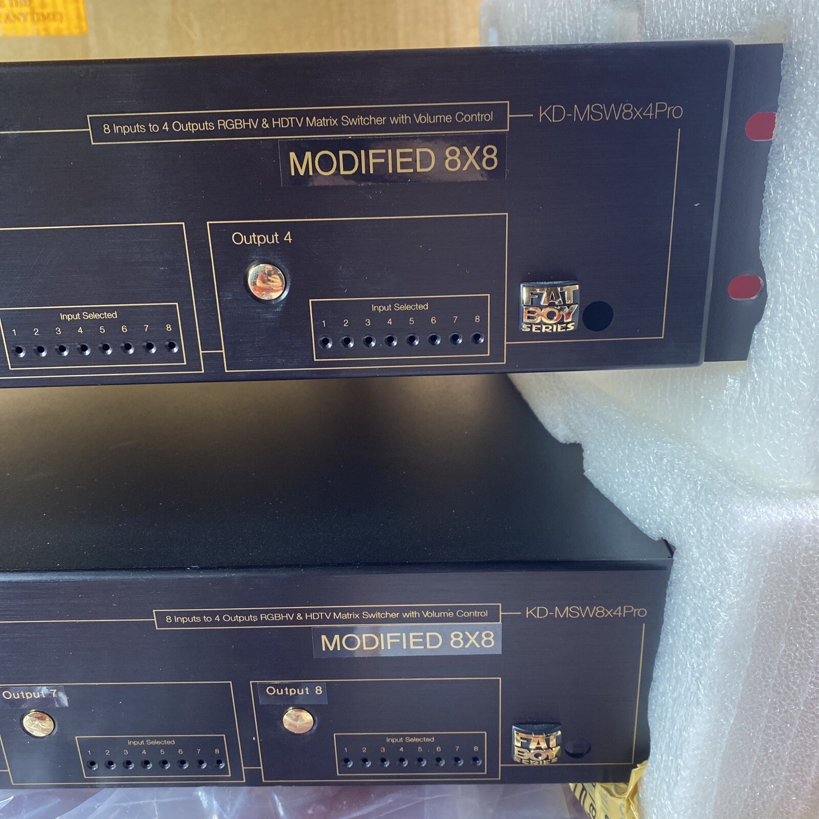 Key Digital (KD-MSW8x4PRO-8) Matrix Switchers Special Modified To 8x8 - Read!!!