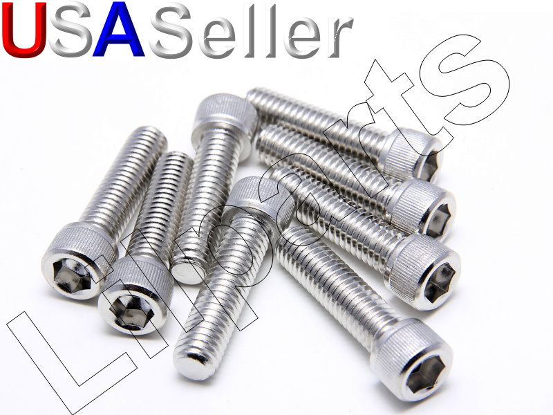 Metric M8 x1.25 M10 x 1.5 Stainless Steel Allen Hex Head Socket Cap Screw Bolt X