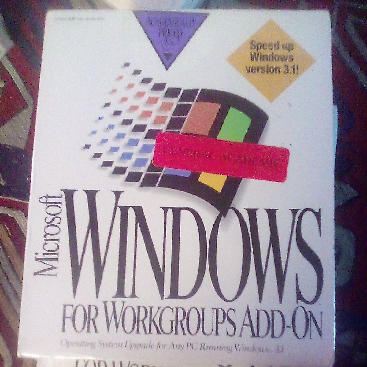 Microsoft Windows For WORKGROUPS ADD-ON  3.1 Operating System *NEW SEALED*
