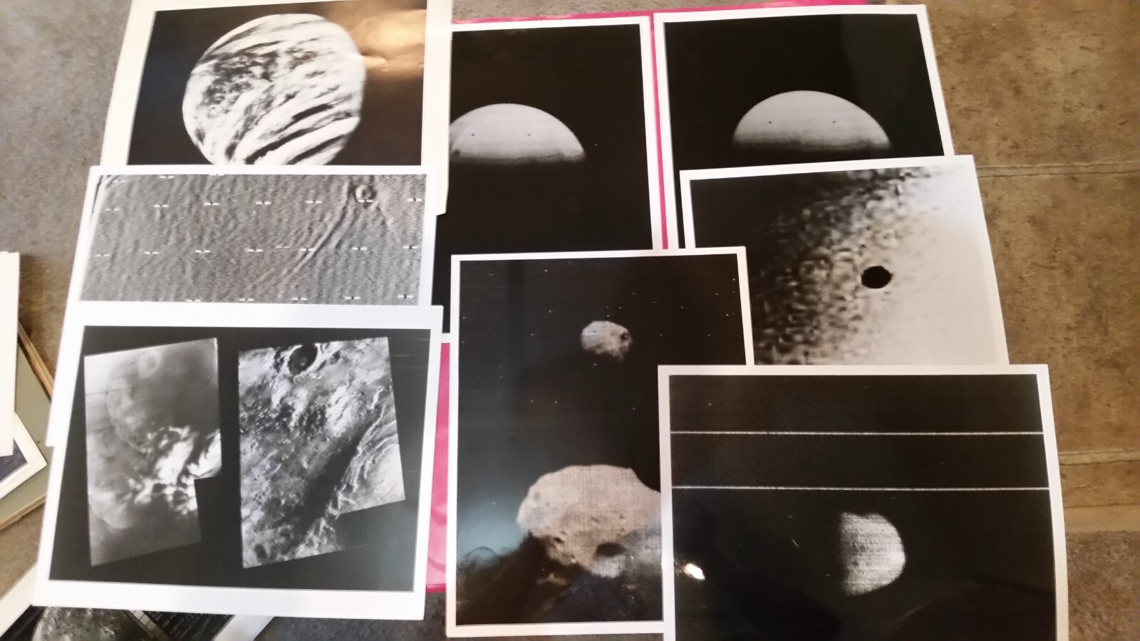 NASA JPL MARINER 9 & MARINER 10 MISSIONS PHOTOS LOT of 8 mission PHOTOS