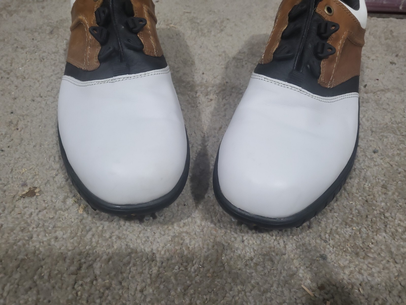 shoesFootJoys FJ Contour Series Men’s Size 10.5 med Saddle Golf Cleat Shoes