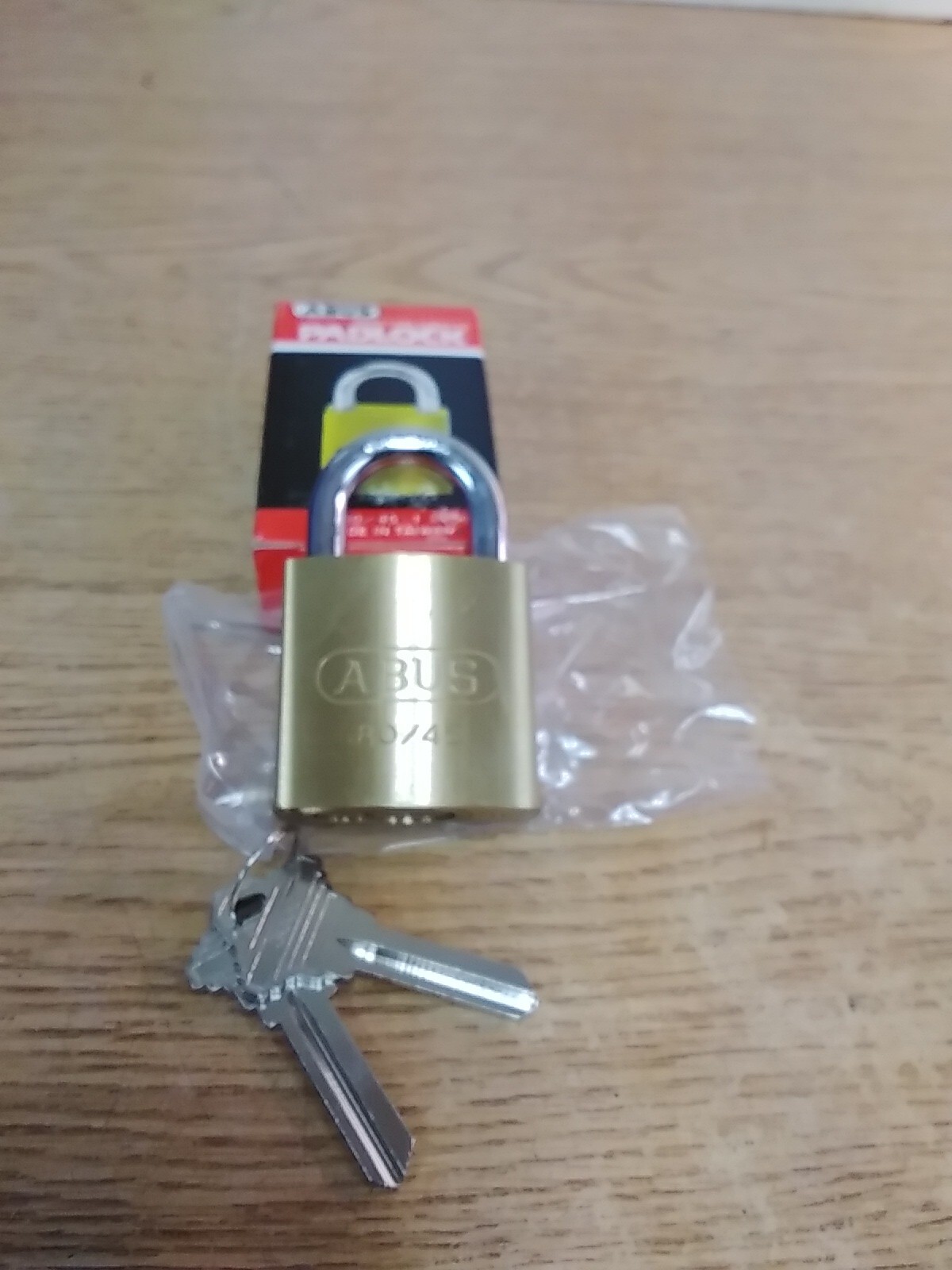 ABUS OB 3000 80/45 1-3/4" Rekeyable Brass Padlock 2 Keys