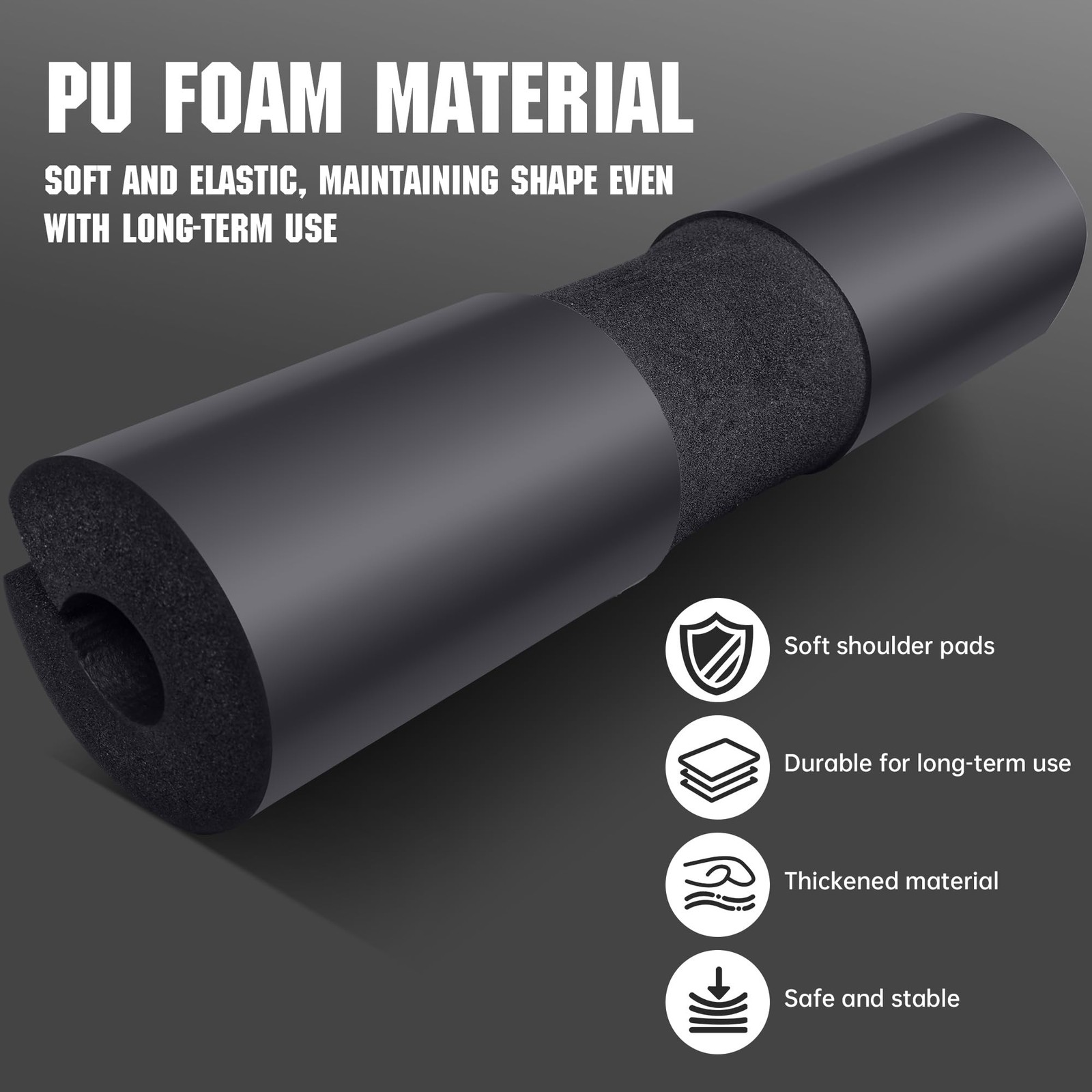 Foam Barbell Squat Pad for Hip Thrusts, Lunges & Neck Support Standard Weight