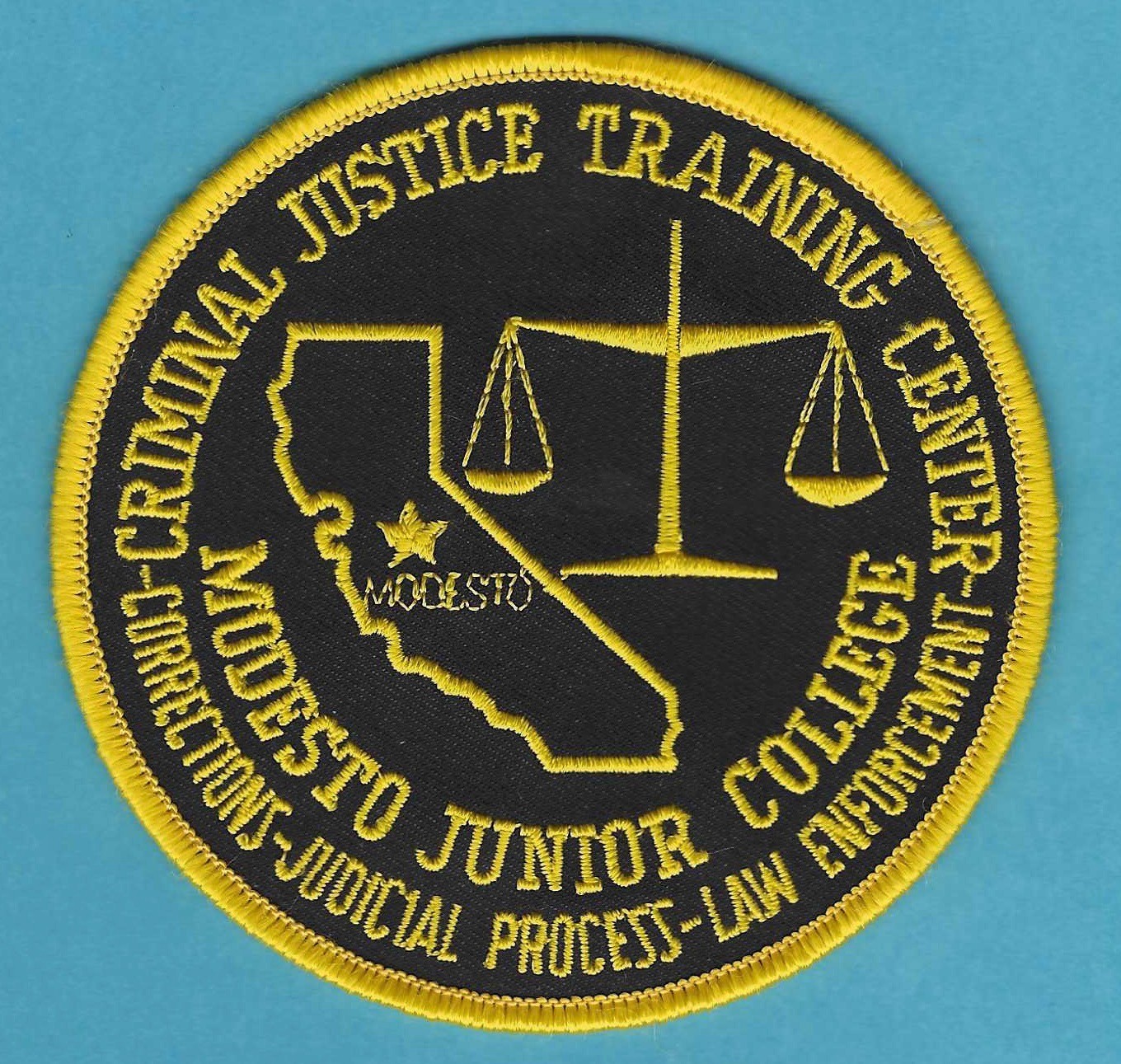 MODESTO JUNIOR COLLEGE CALIFORNIA CRIMINAL JUSTICE TRAINING CENTER PATCH