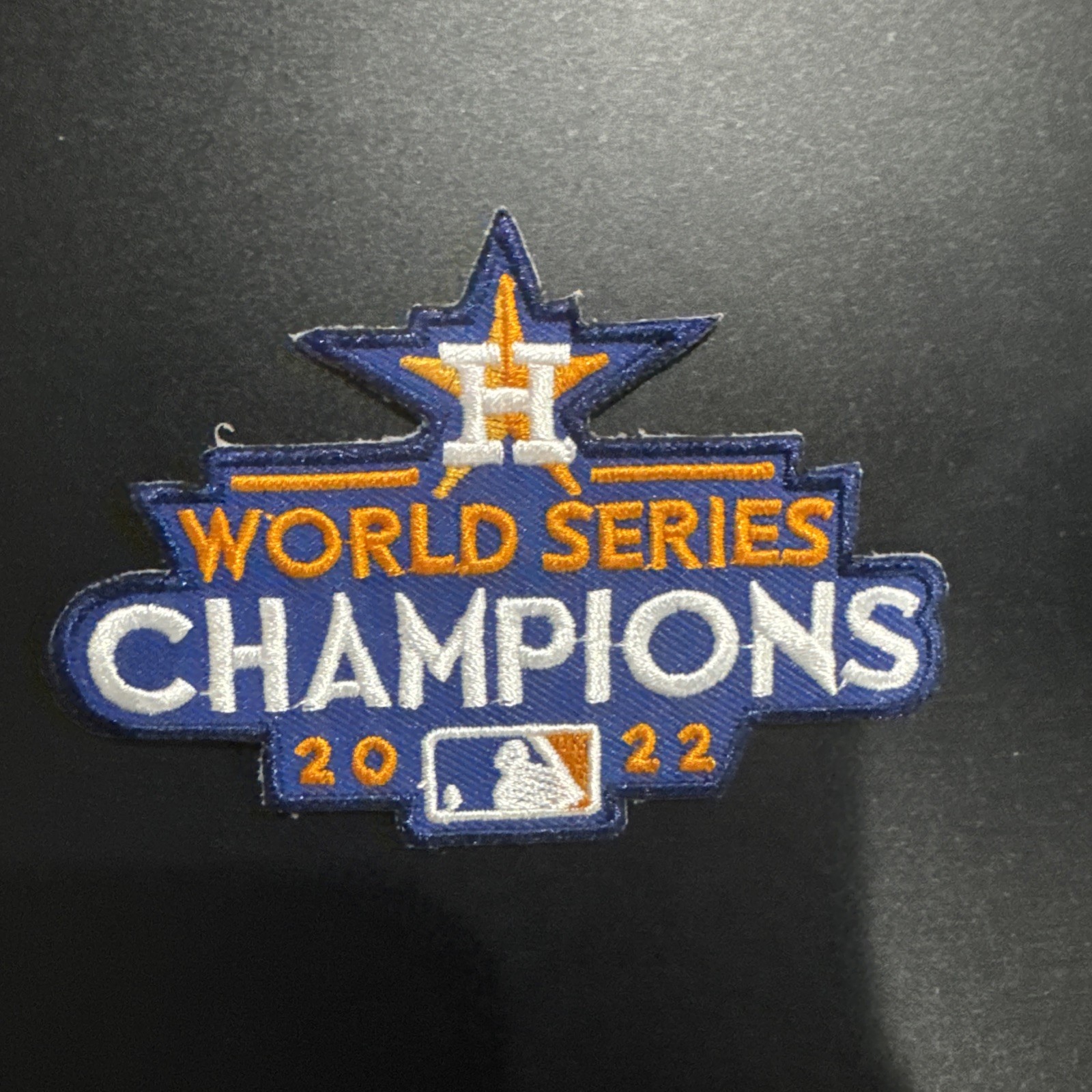 HOUSTON ASTROS 2022 WORLD CHAMPIONS LOGO EMBROIDERED PATCH NEW OLD STOCK