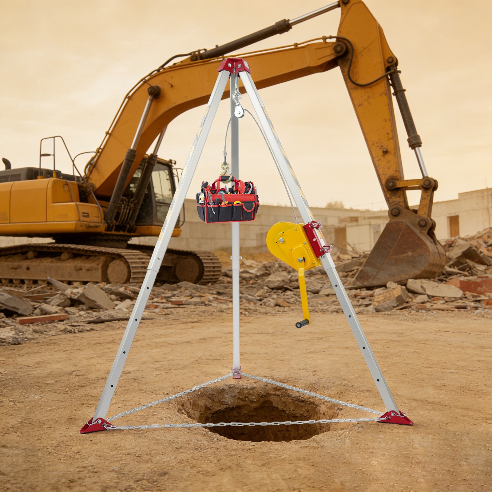 Confined Space Tripod Kit Confined Space Rescue Tripod Rescue Tripod Kit 500N