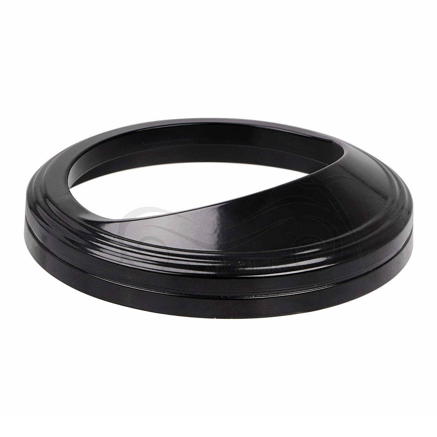 5" Glossy Black Speedometer Trim Ring Visor Cover For Harley Electra Glide FLHS