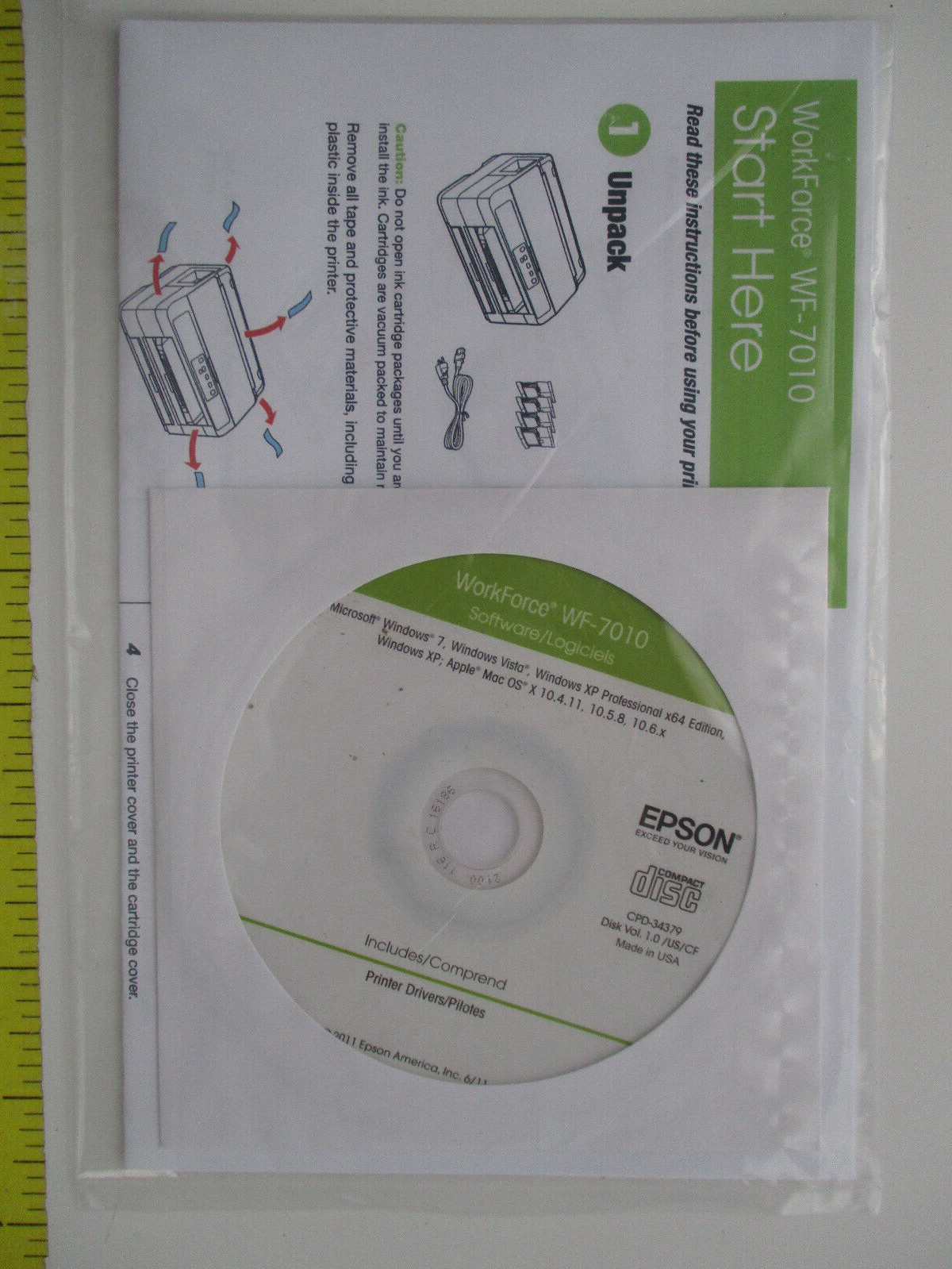 Setup SOFTWARE for EPSON WorkForce WF 7010  Printer Software