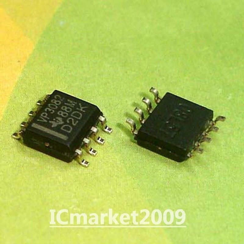 10 PCS SN65HVD3082EDR SOP-8 65HVD3082 VP3082 Low-Power RS-485 Transceiver Chip
