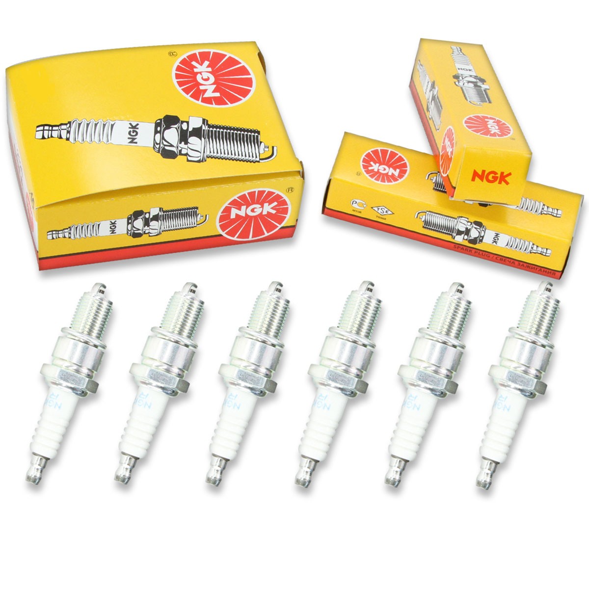 6pcs NGK 7734 Standard BPR5ES Motorcycle Spark Plug Tune Up Kit Set xu