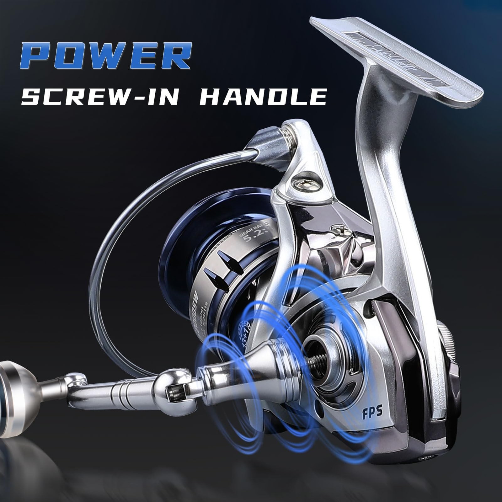 Saltwater Spinning Reel,13+1BB Ultra Smooth Saltwater Fishing Reels,Powerful ...