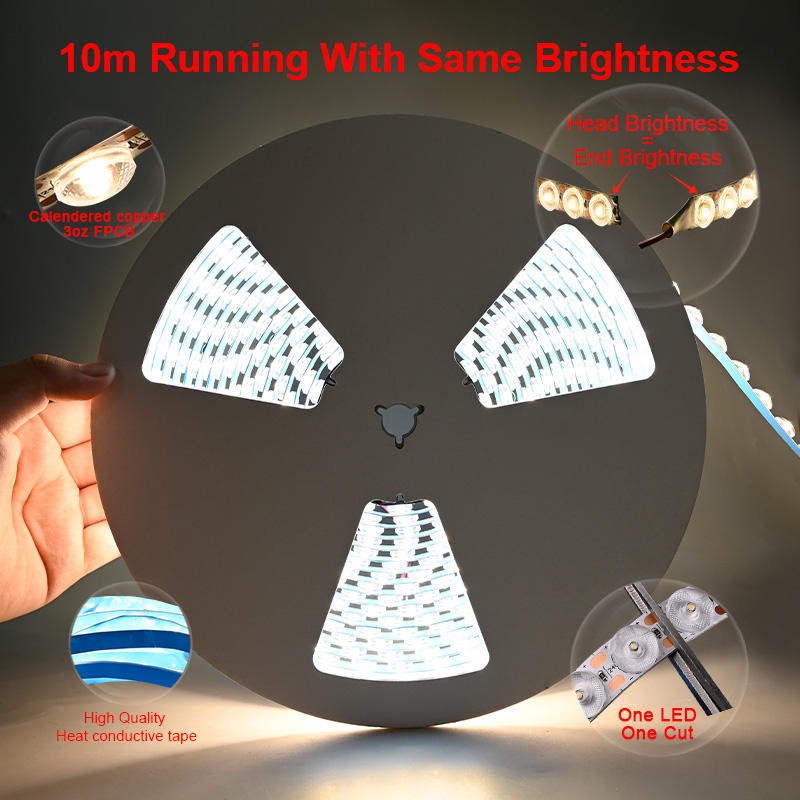 DC24V 36LEDs/m S Shape Bendable Flexible Diffuse Reflection Room LED Light Strip