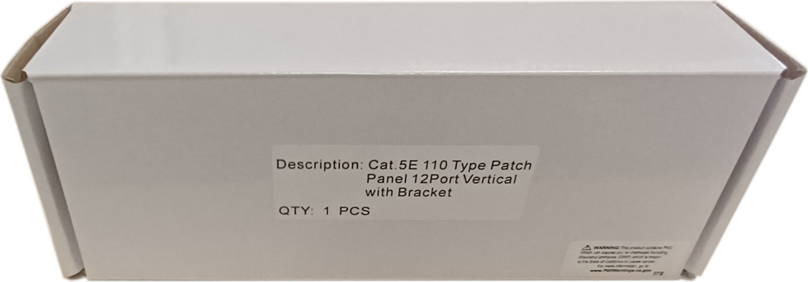 Patch Panel RJ45 8P8C 12-Port C5e B89 Bracket Vertical Wall Mount UL E145249