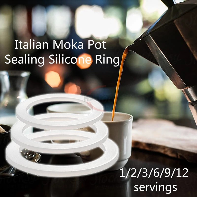 2 Pcs Cup Coffee Pot Rubber Seal Ring Flexible Washer Sealing Rings Gasket Ring
