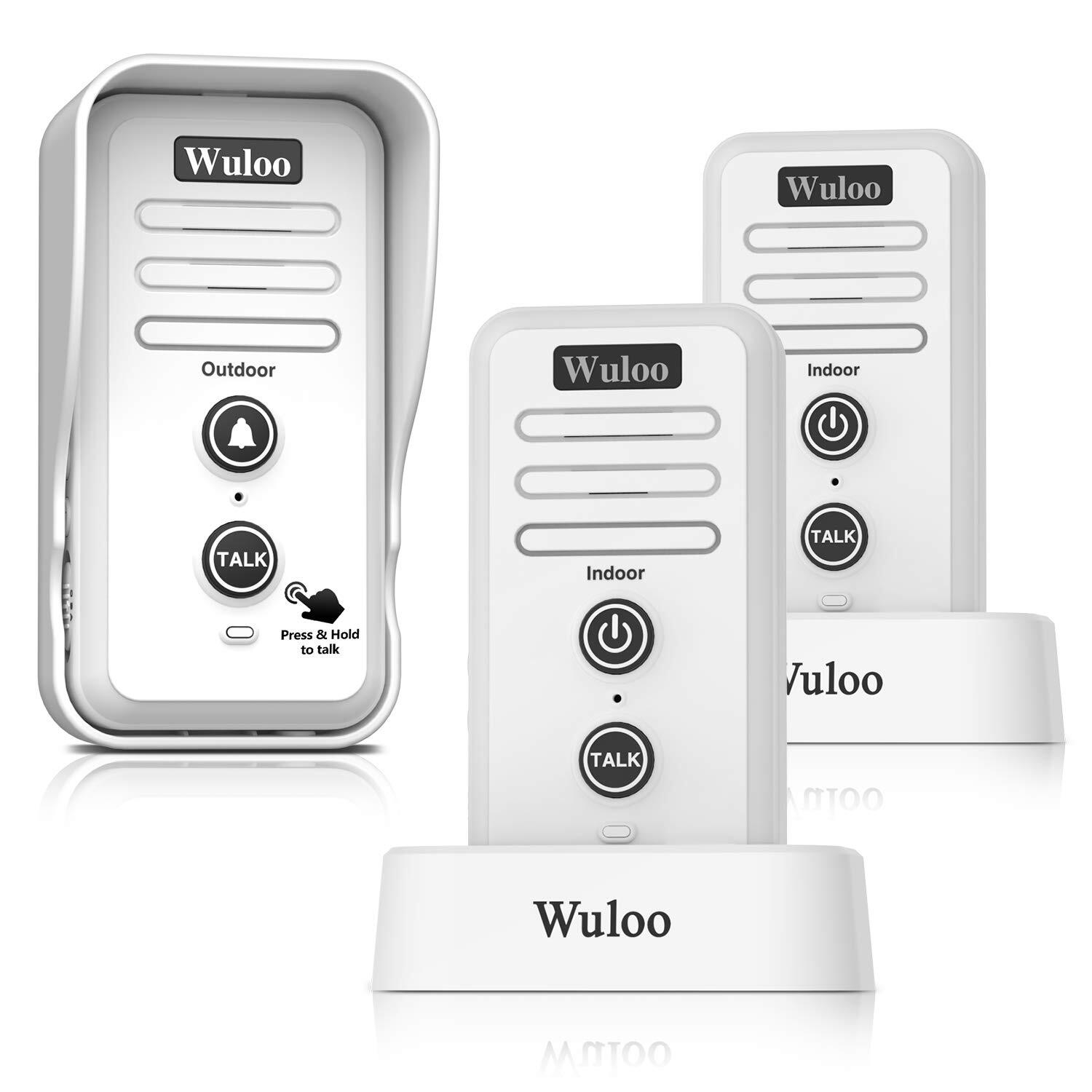 0.5Mile Long Range Rechargeable Wireless Doorbells Intercoms System Waterproof