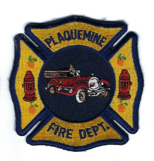 Plaquemine (Iberville Parish) LA Louisiana Fire Dept. *MALTESE CROSS* patch NEW!