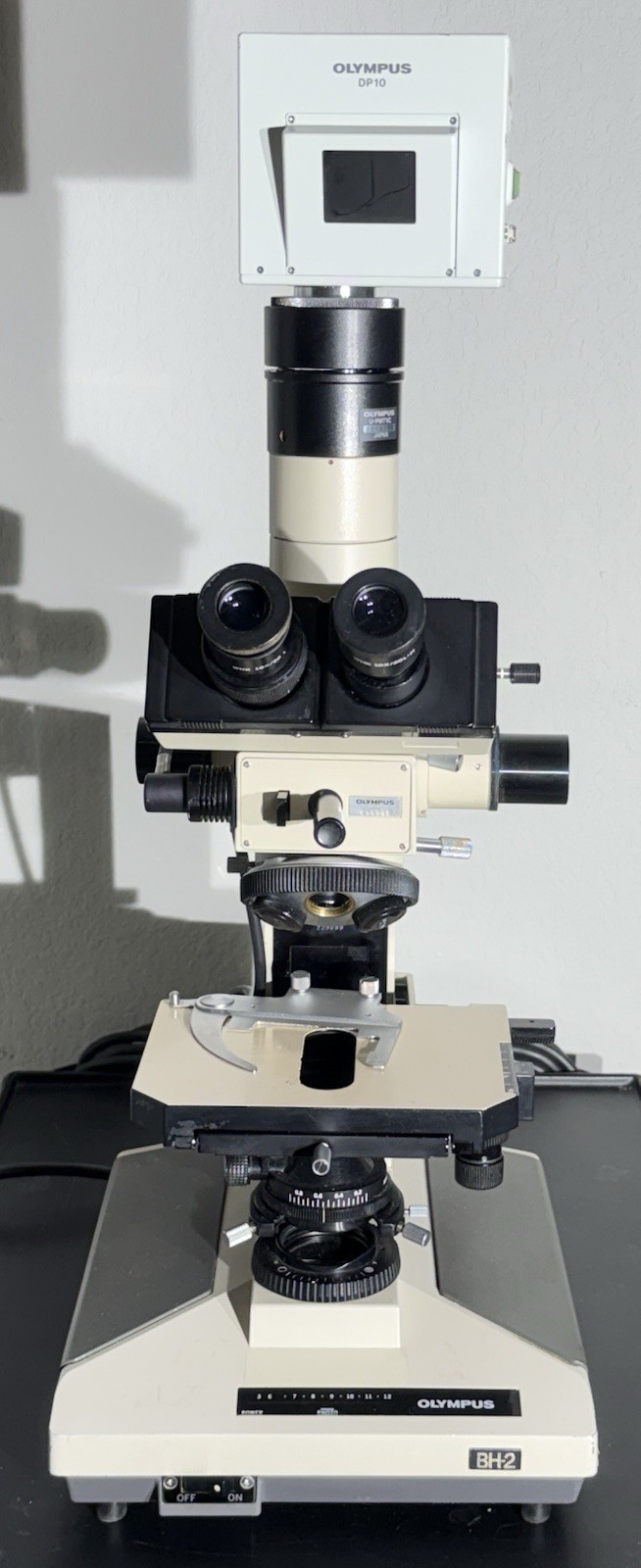 Olympus BH-2 BHS Microscope Trinocular w/ Olympus DP10 Digital Microscope Camera