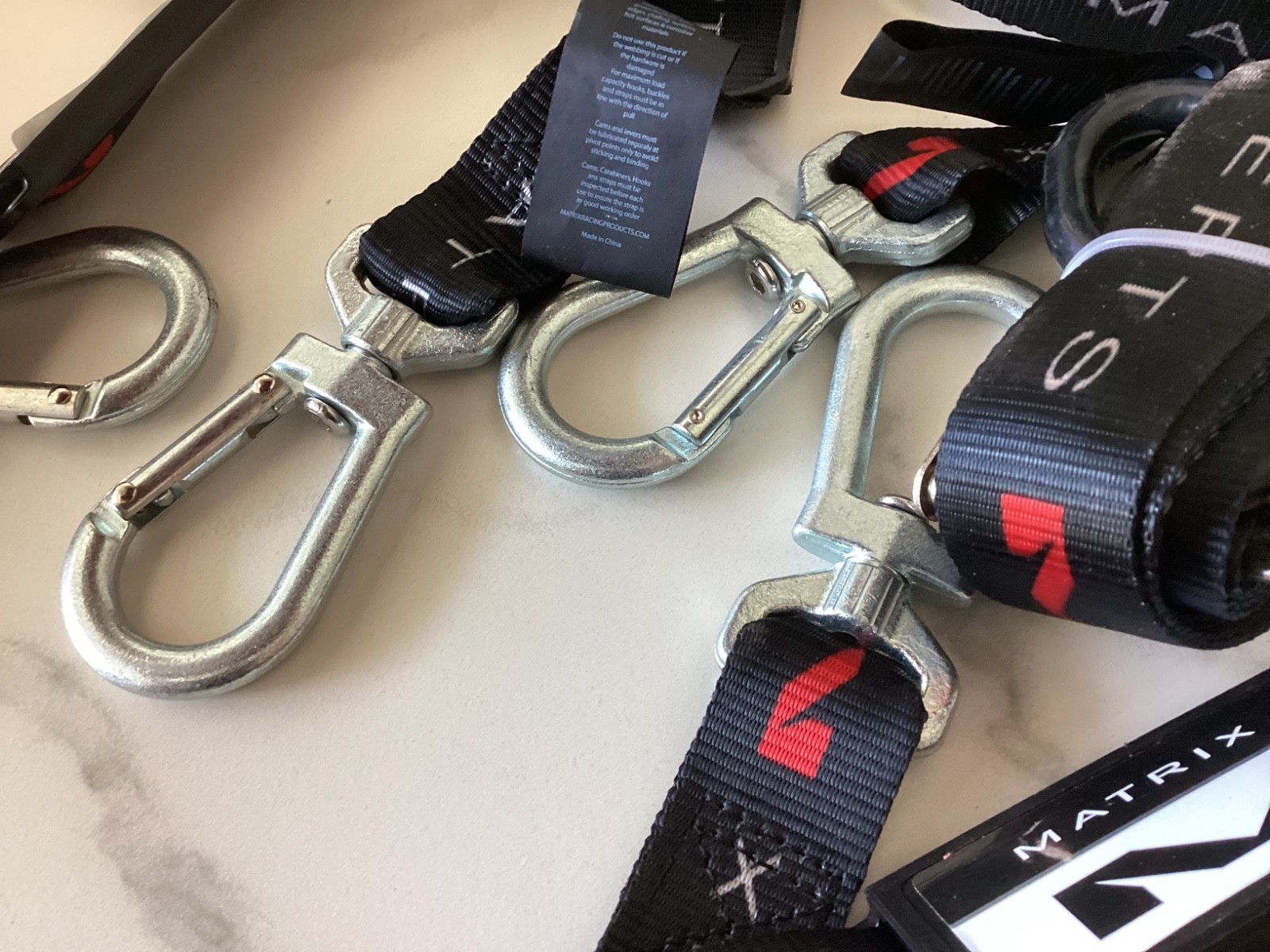 Matrix Concepts Worx Tie-Downs - 1.5" Black M1 301 BRAND NEW. NEVER USED MINI O