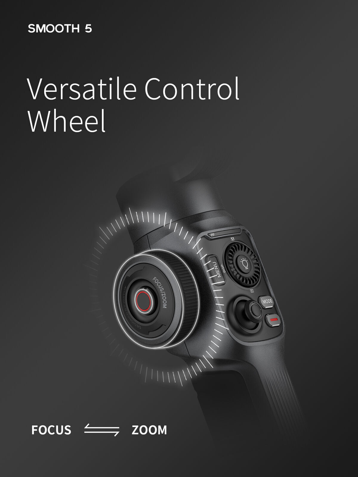 Zhiyun Smooth 5 Combo, 3-Axis Smartphone Gimbal Stabilizer for iPhone Android