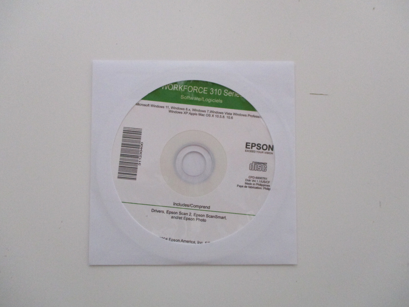Setup SOFTWARE for EPSON WorkForce WF 310 Printer Software