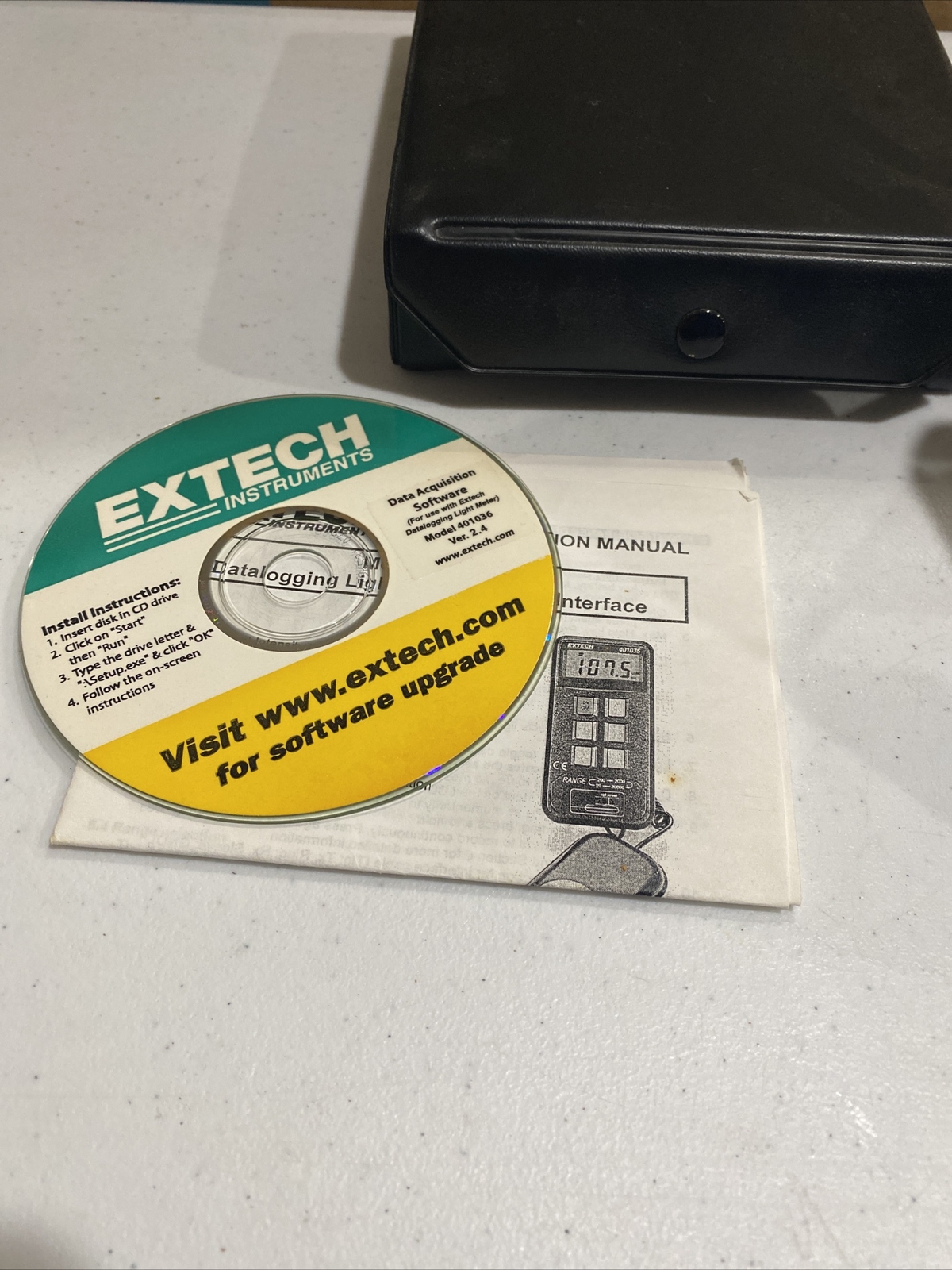 Extech Instruments 401036 Light Meter Data Logger Logging Illumination Works