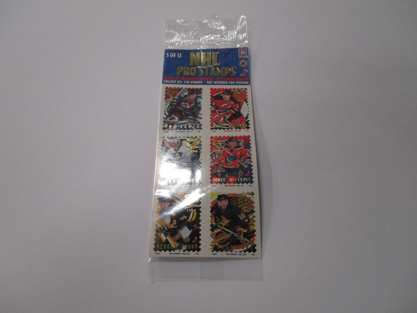 1996 NHL Pro Stamps #5 of 12 NHL Licensed Stickers New in the Package