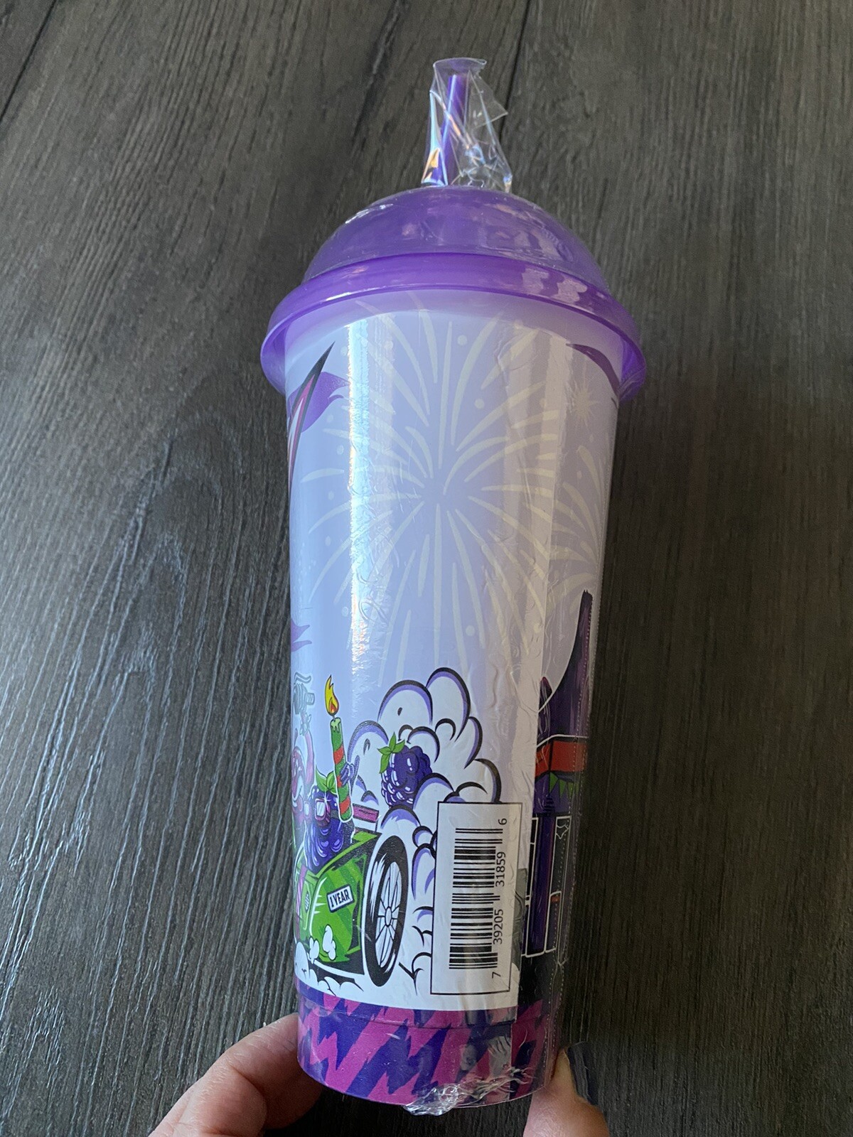 Circle K Mountain Dew Purple Thunder 24 Fluid Ounce Plastic Cup with Straw