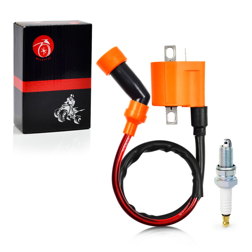Ignition Coil Pack & SPARK PLUG + CAP For Arctic Cat 500 4x4 1999-2009 3430-007