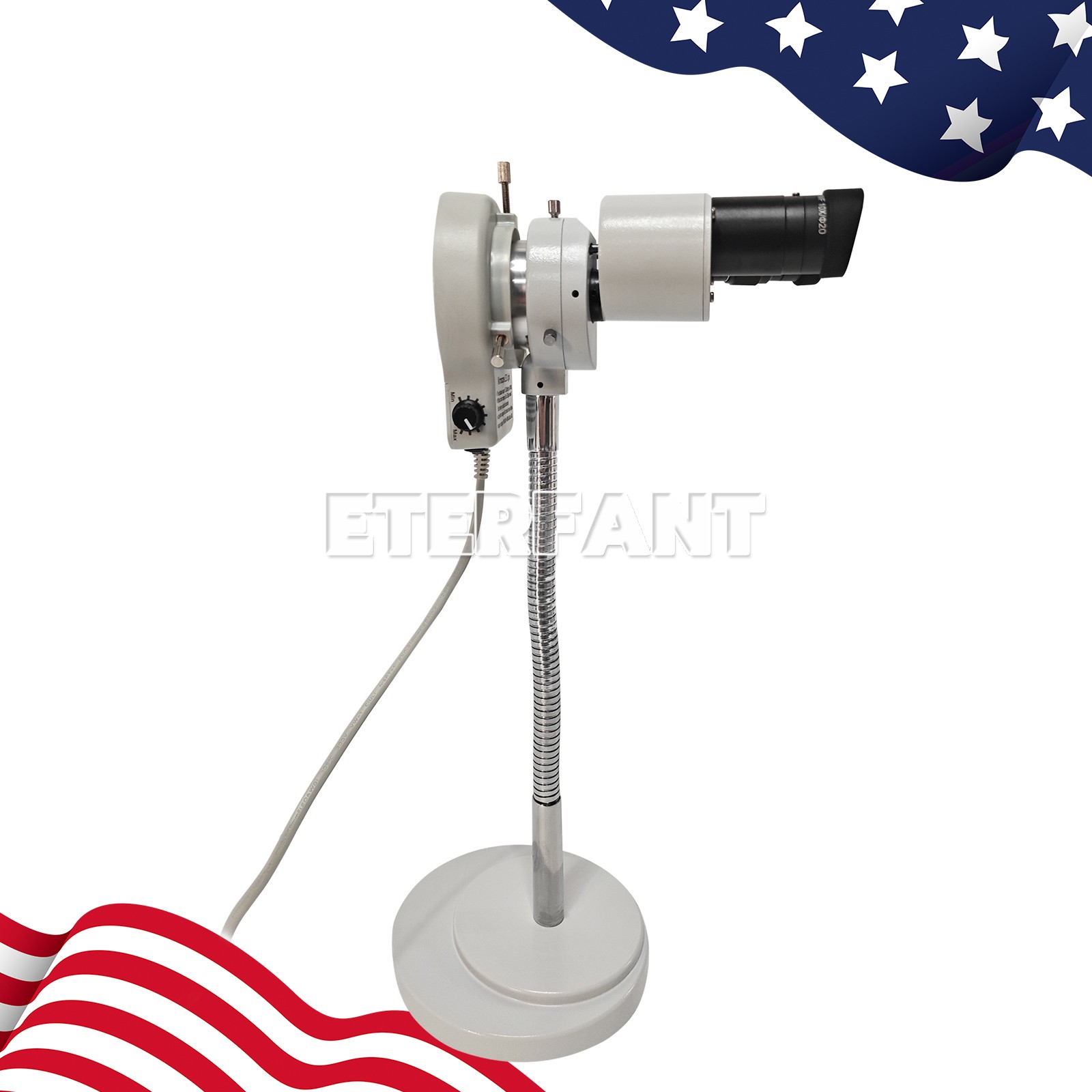 10X 360° Rotation Adjustable Binocular Stereo Microscope for Dental Lab Workshop