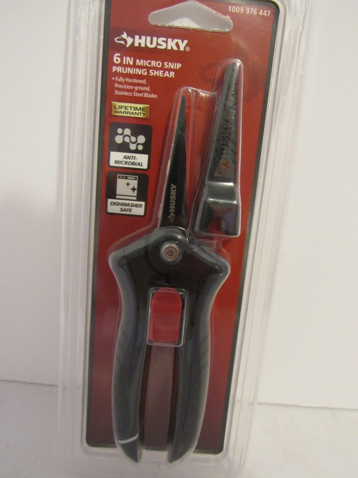 Husky 6-Inch Micro Snip Pruning Shear Stainless Steel Blades Lifetime Warranty