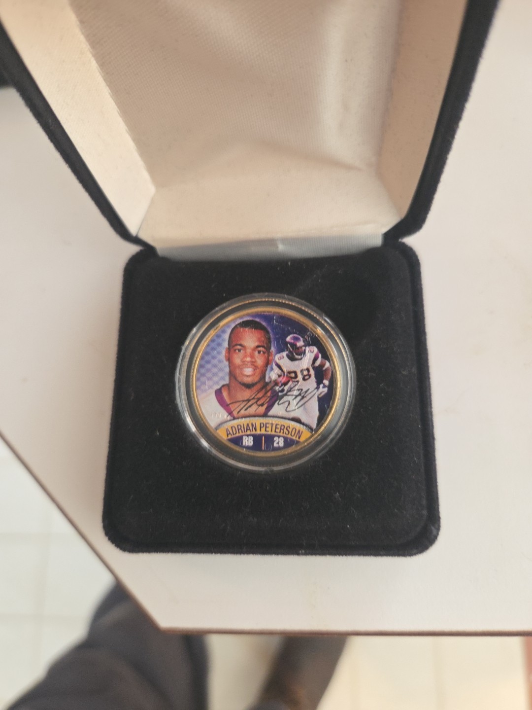 Adrian Peterson 24k Gold Plated Half Dollar Coin