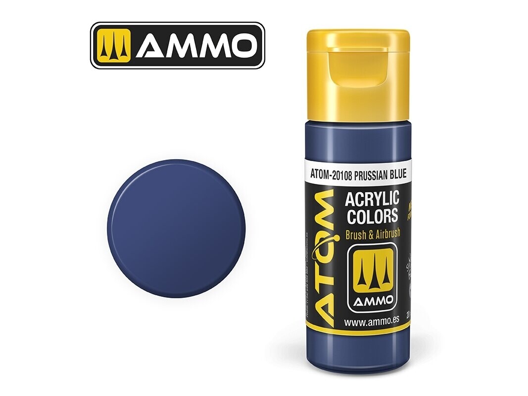 AMMO MIG - ATOM Acrylic paint Prussian Blue, 20ml, 20108