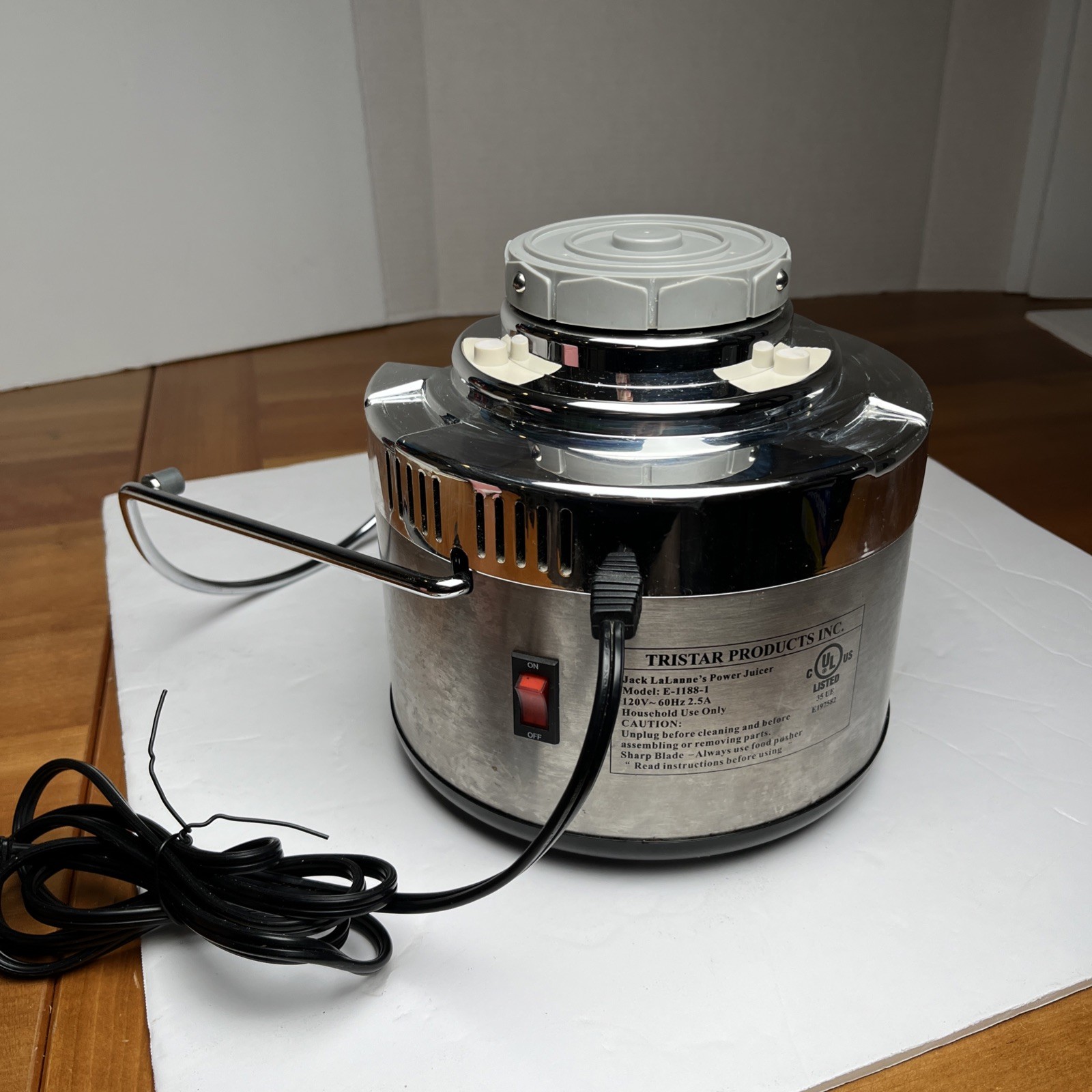 Jack LaLanne Power Juicer Replacement Part E-1188-1 Motor Base - TESTED & WORKS