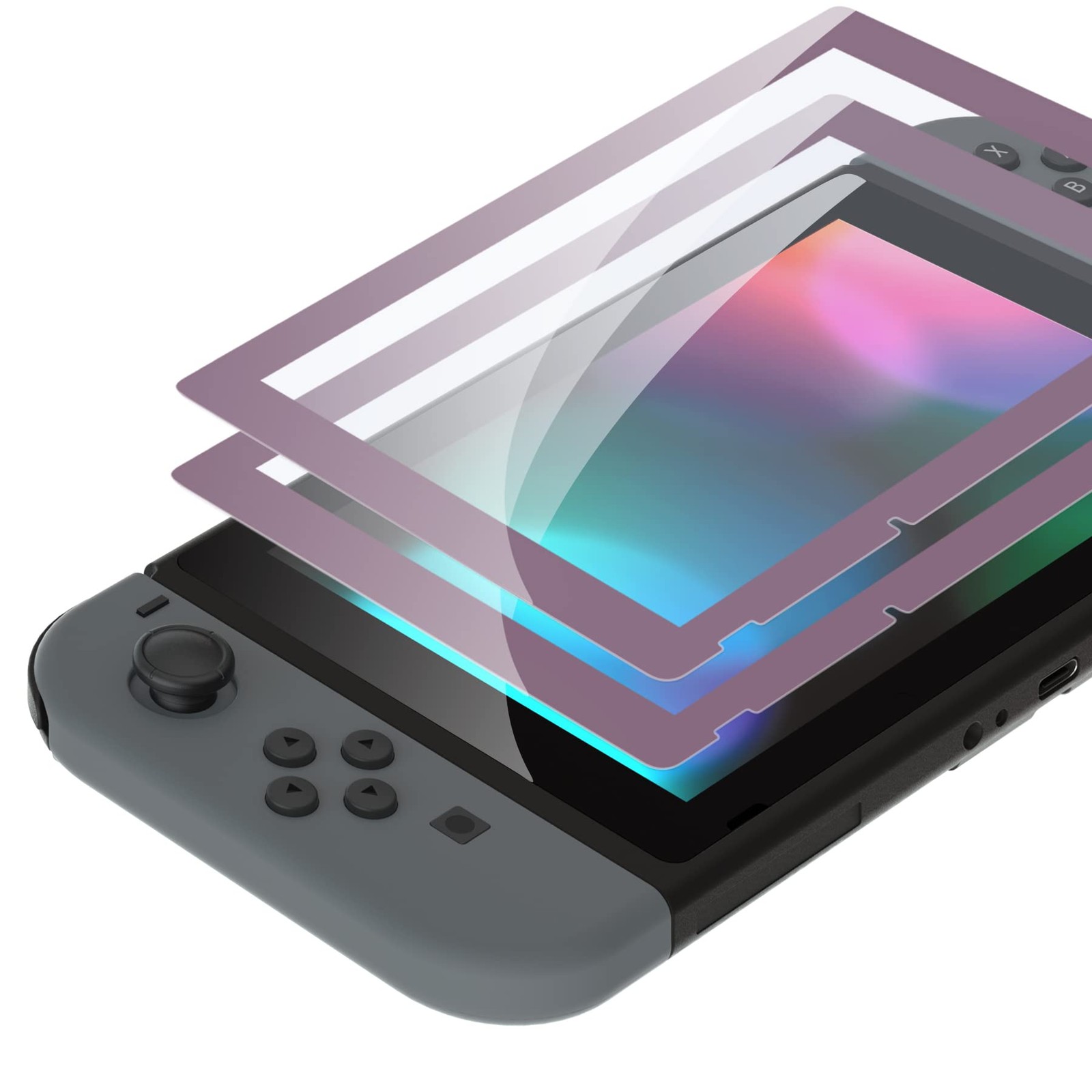 switch protective film dark grayish violet