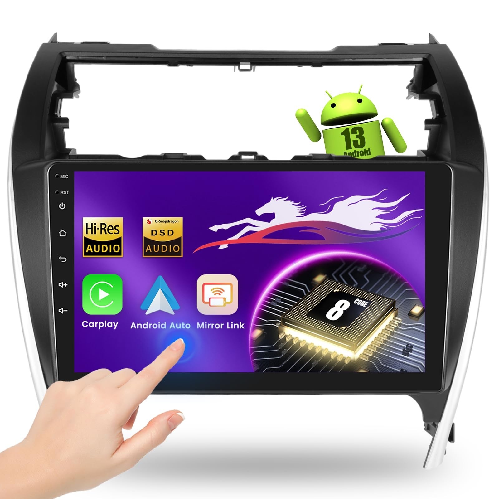8Core 4G+64G Car Radio Stereo for Toyota Camry 2012 2013 2014, Upriding 10.1-...