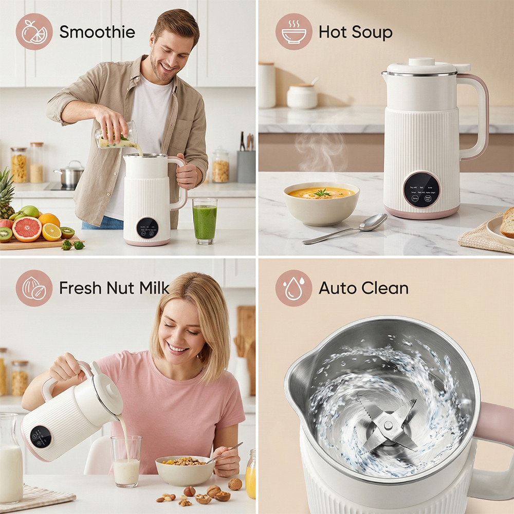 Multifunctional 8 in 1 Nut Milk Maker Blender 27oz Automatic Soy Machine