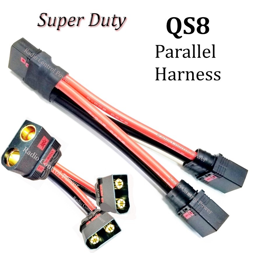 RCP-QS8 Parallel Wired Harness 1 F to 2 M 6 awg/8 awg