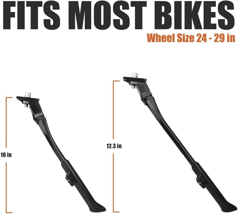 Chromium Bicycle Kickstand Black 24-29-inch