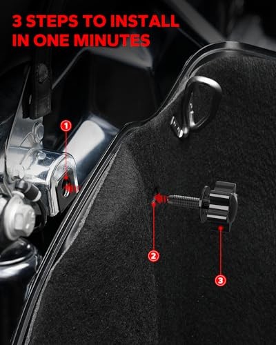 Upgraded Theft Deterrent Saddlebag Bolts - Mounting Hardware
