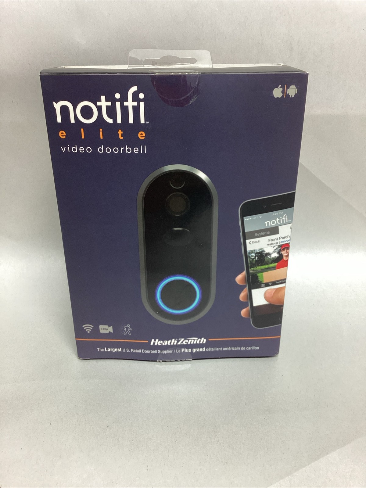 Heath Zenith Elite Notifi Video Doorbell WIRED Black 209310-02 0518