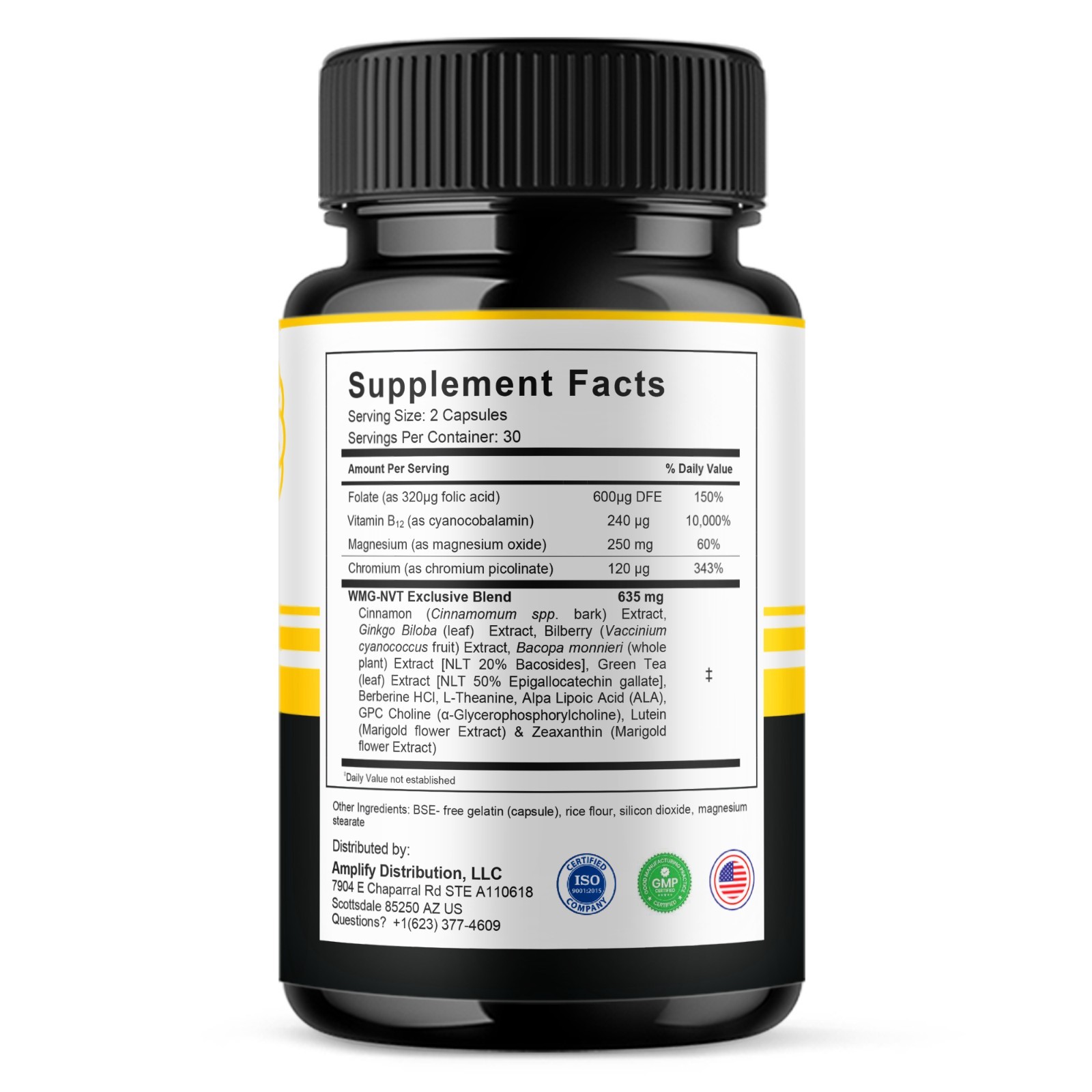 (2 Pack) Mind Boost Advanced Premium Nootropic Pills, Mind Boost (120 Capsules)