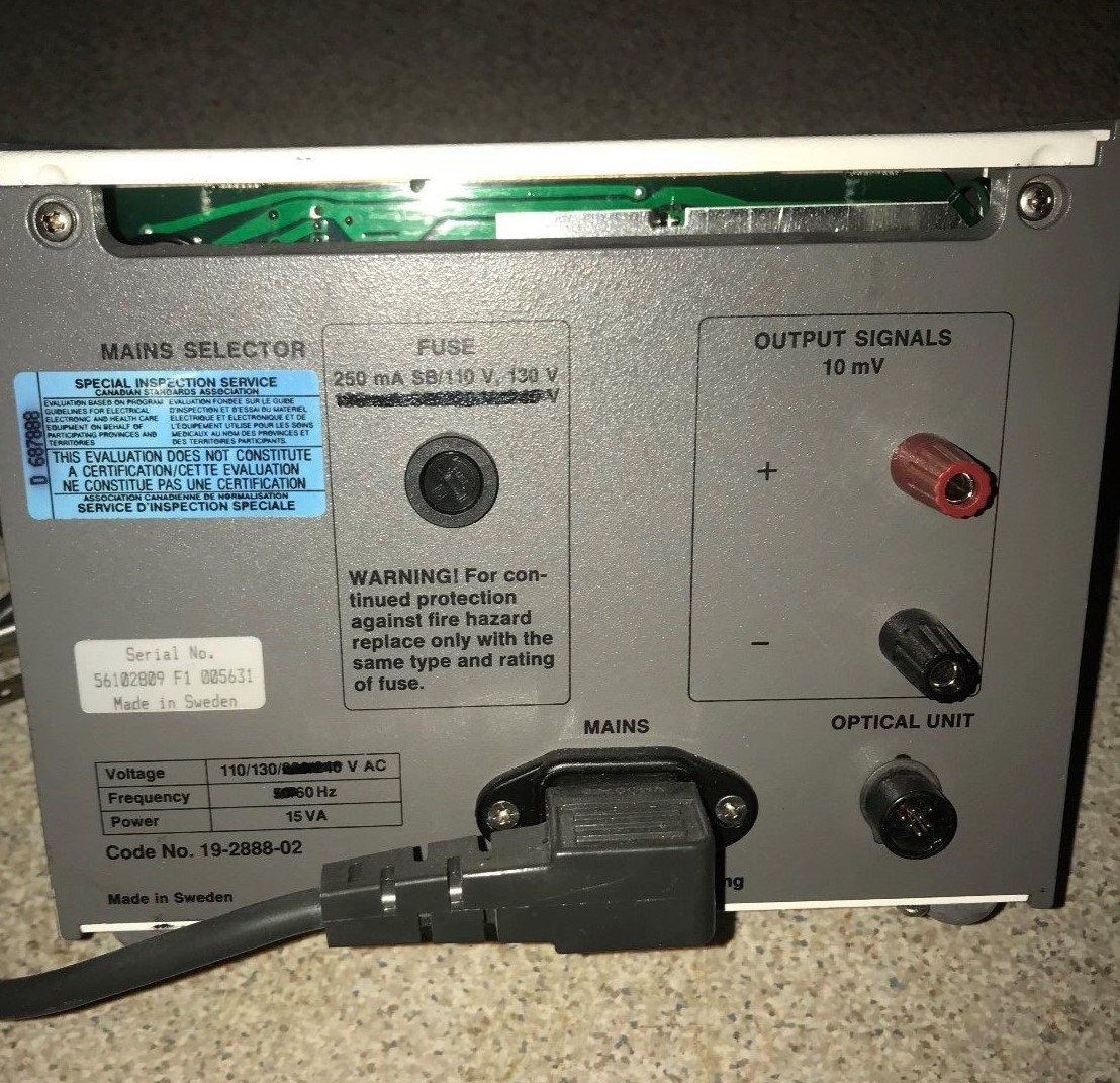 Pharmacia LKB Control Unit UV-1, used