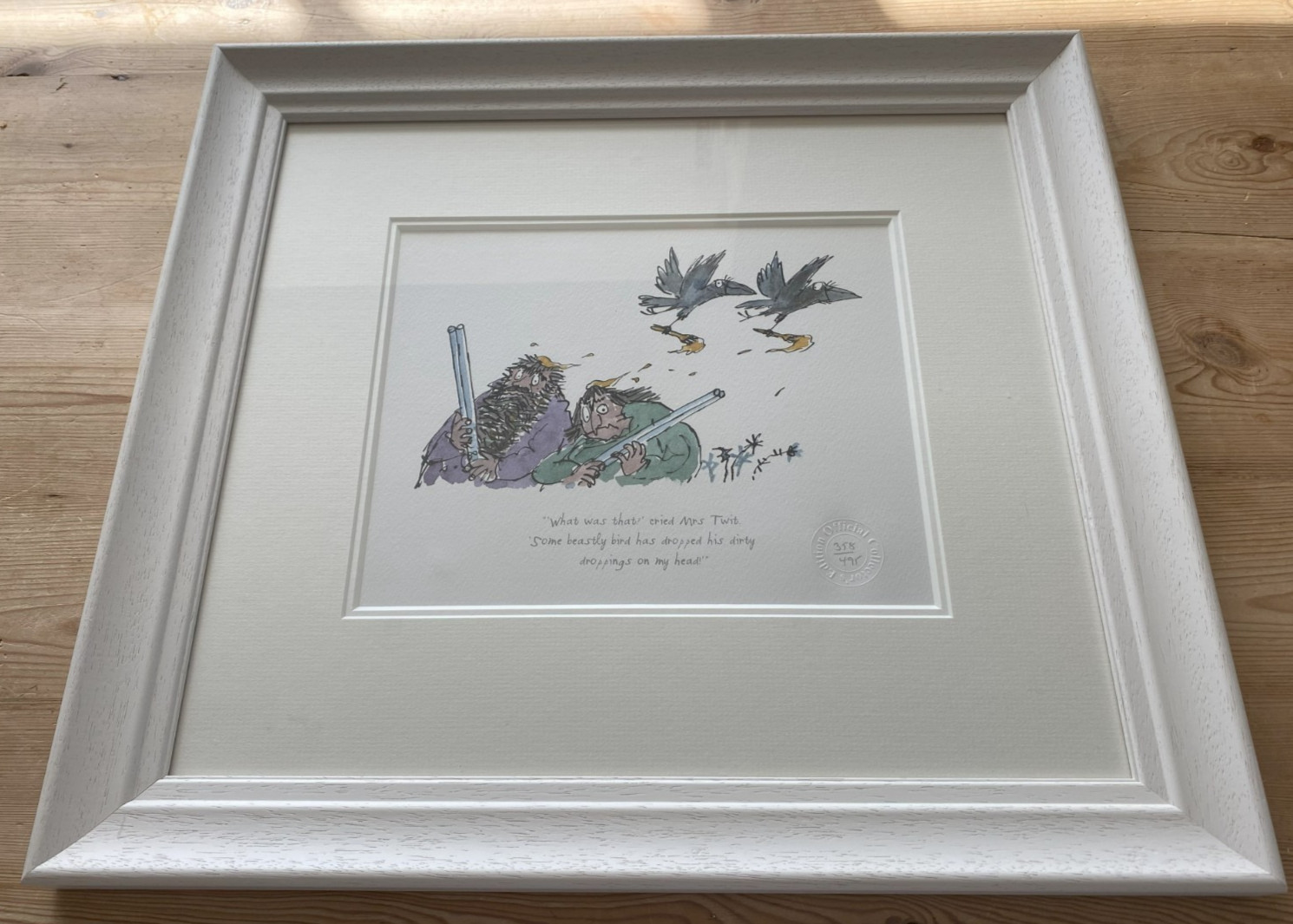 Roald Dahl The Twits Limited Edition (Out of Edition) Framed Print - No: 358/495