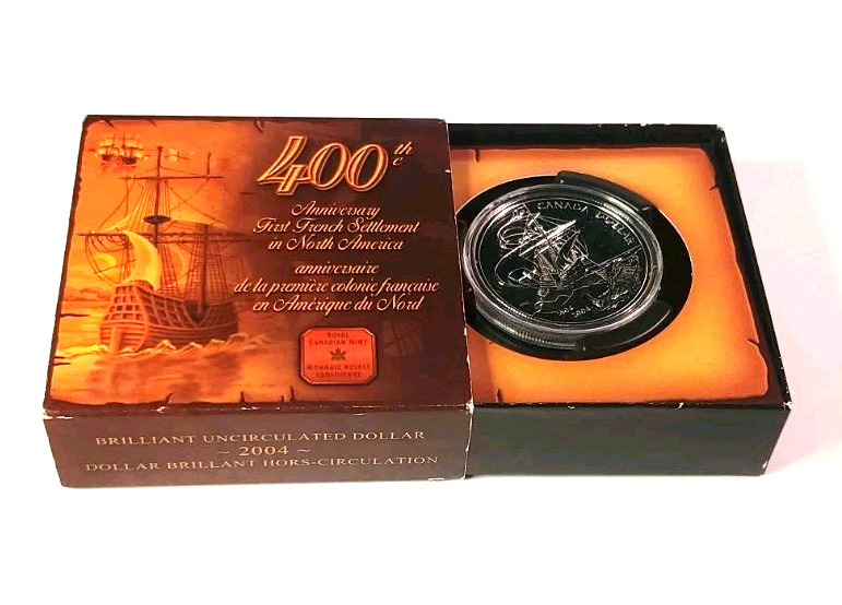 2004 (1604-) Canadian $1 First French Settlement in North America 400th Anniv Pr