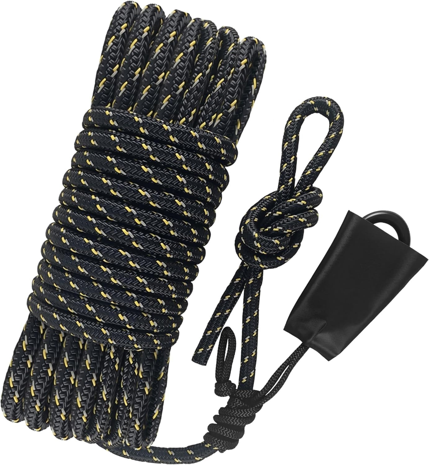 Hunting Safety Rope 30 Feet, Treestand Lifeline Rope Reflective Safety Lifeli...