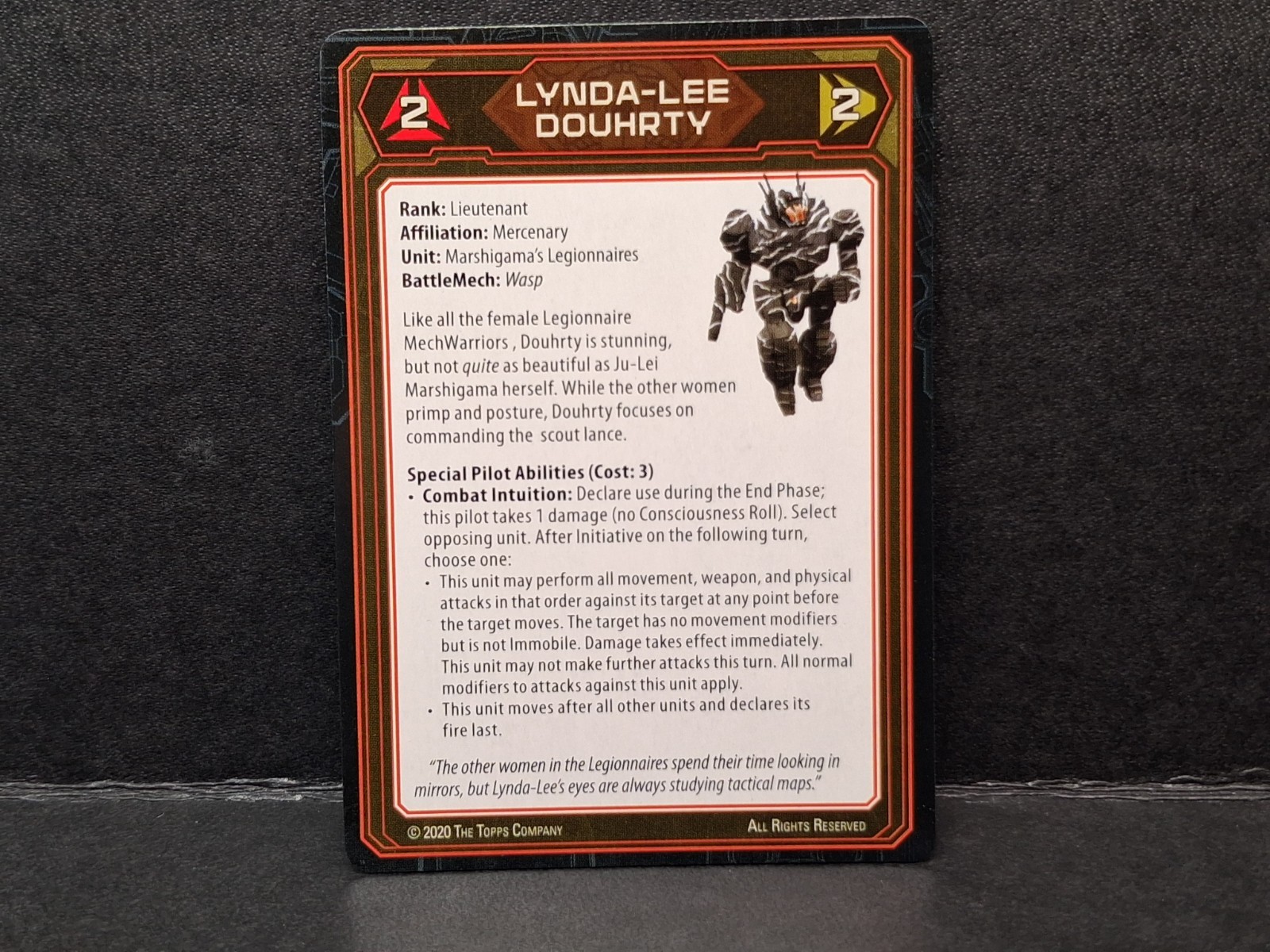 BattleTech Wasp Mech + Alpha Strike & Pilot Cards Inner Sphere Battle Lance