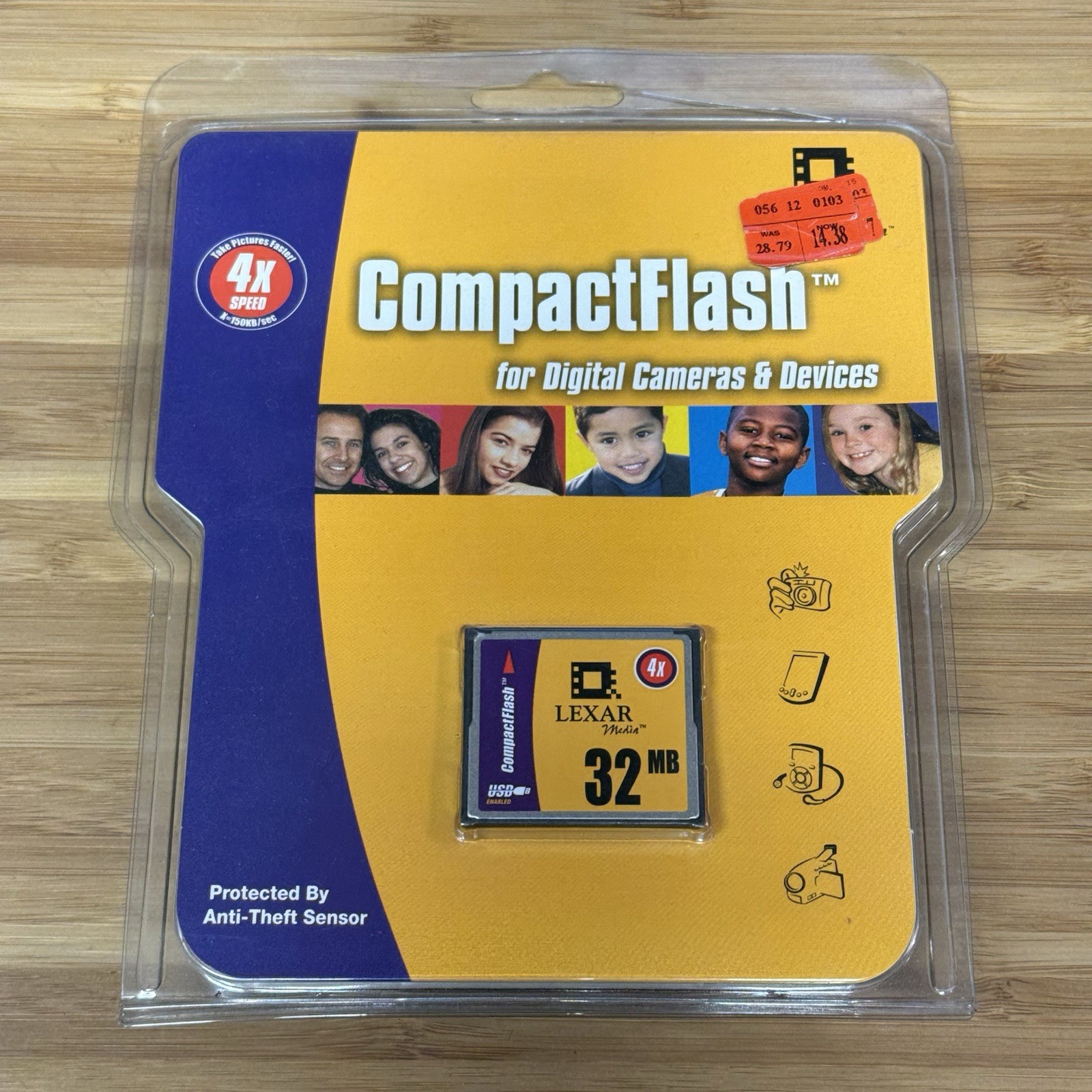 Lexar 32MB CompactFlash CF Card NEW Sealed OEM Packaging Vintage